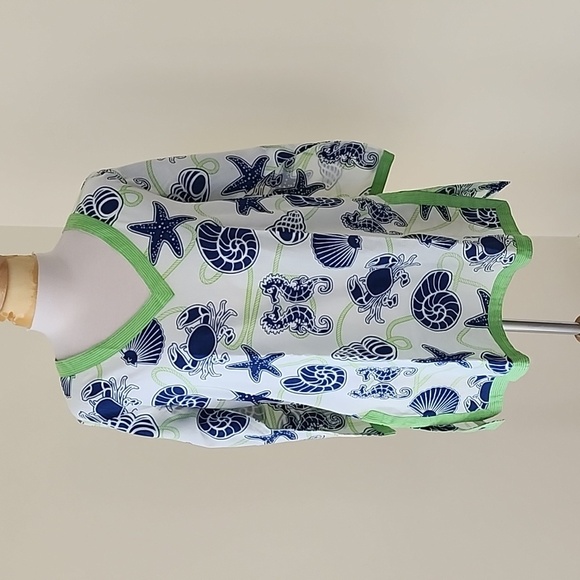 Gretchen Scott Designs Tops - Gretchen Scott designs medium sea life white multi tunic/cover up.